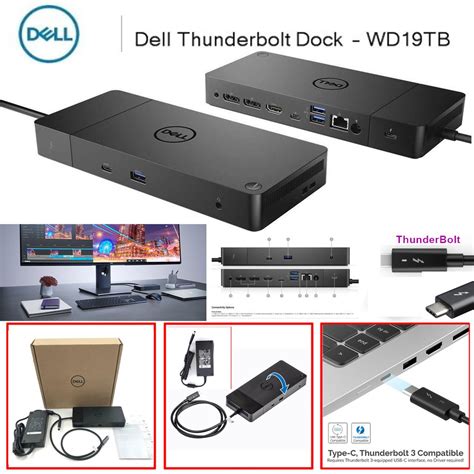 dell docking station|Dell WD19TB Thunderbolt Docking Station with 180W .